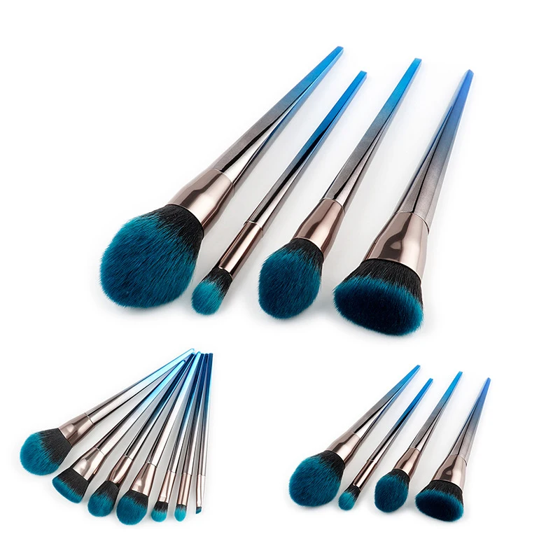 7 шт. набор кистей для макияжа с градиентной ручкой|kabuki brush kit|brush kitmakeup set |