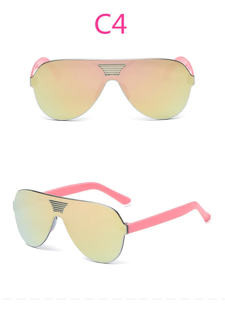 ASUOP новые модные детские солнцезащитные очки для мальчиков и девочек ретро очки классический бренд дизайн UV400 круглые цветные очки