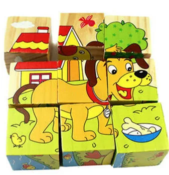 

Wooden Puzzles Toys Wisdom Jigsaw Early Education Toys Children Cartoon Animal Puzzle Toys Parent-Child Game