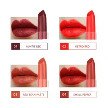 4 цвета женский увлажнитель длительного действия губная помада гладкая губная помада водостойкая Очаровательная губная помада Косметика Красота Макияж