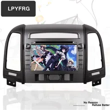 1024*600 HD 4G ram Android 9,0 автомобильный DVD мультимедийный плеер для HYUNDAI SANTA FE 2006-2012 gps+ радио стерео головное устройство магнитофон