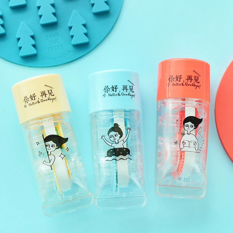 

5 pcs/lot Creative Cartoon Mini Cute Transparent Correction Tape Students Correctional Stationery 5m