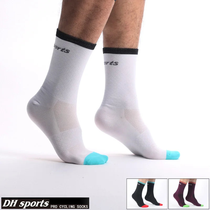 DH SPORTS New Professional Cycling Socks Protect Feet Breathable Wicking Sock Outdoor Road Bike