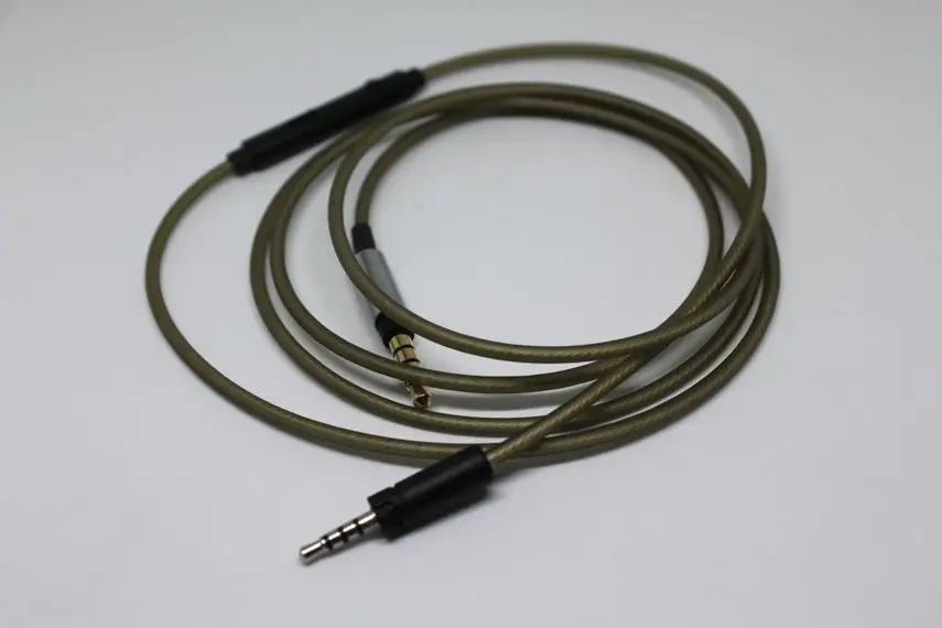 Replacement Audio Silver Cable Remote Mic For Sennheiser MOMENTUM On Ear Over Ear 1 0 2 0 3 0 wireless HEADPHONES