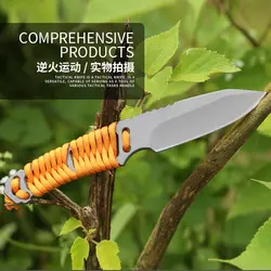 Охотничий нож для кемпинга 57-58RHC 7CR17MOV Нож Дамасские Ножи походные инструменты выживания охотничьи военные ножи & K оболочка