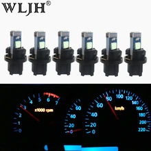 WLJH 6x T5 LED Light PC74 Lamp Car Dashboard Instrument Panel Light Bulb for Honda CR-V Civic Odyssey Accord Prelude CRX S2000