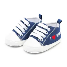 Arloneet/детская обувь для первых шагов; детская обувь для новорожденных девочек и мальчиков с принтом букв и сердца; однотонная повседневная обувь на мягкой подошве; gai0509