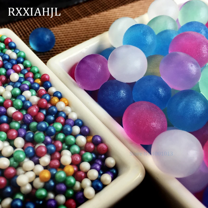 

1900g/lot 3-3.5mm Wholesale Pearly-lustre Water Beads Crystal Soil Hydrogel Gel Mud Growing Water Balls Wedding Decor RX3-3.5