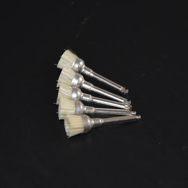 100 шт./лот насадка для зубной щетки Стоматологическая полировальная крышка с ручками материалы для зуботехнической лаборатории кисть для полировки