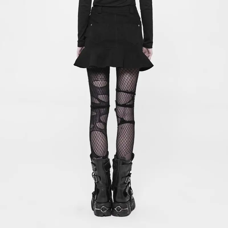 Женская короткая юбка с запахом в стиле Панк Rave Goth WQ-370BQF