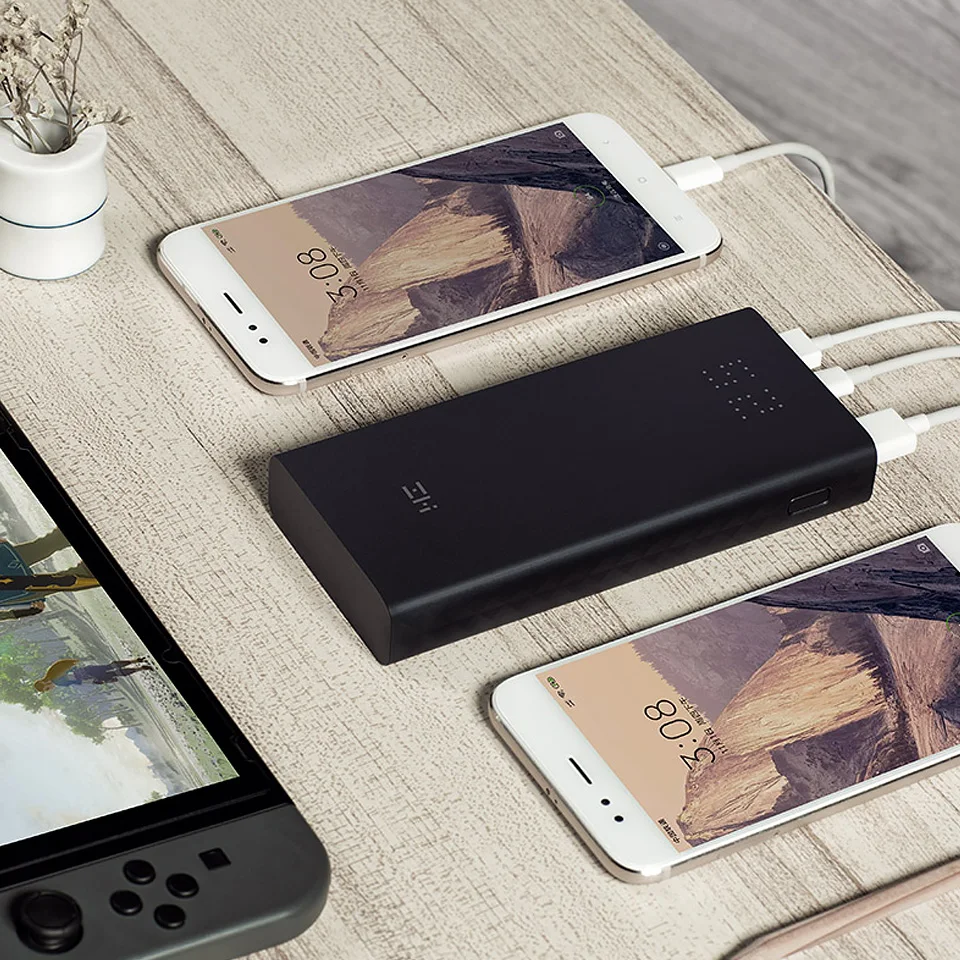 xiaomi powerbank ZMI power bank 20000 mAh quick charge QC3.0 Xiao mi battery 20000mah QB822 for iPhone charger