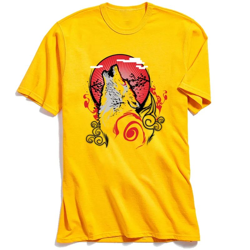 Goddess of the Sun Top T-shirts for Boys Print Labor Day Tees Short Sleeve Fitted Clothing Shirt Round Collar 100% Cotton Fabric Goddess of the Sun yellow