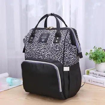 

Leopard Waterproof Mummy Diaper Handbag Large Capacity Maternity Backpack