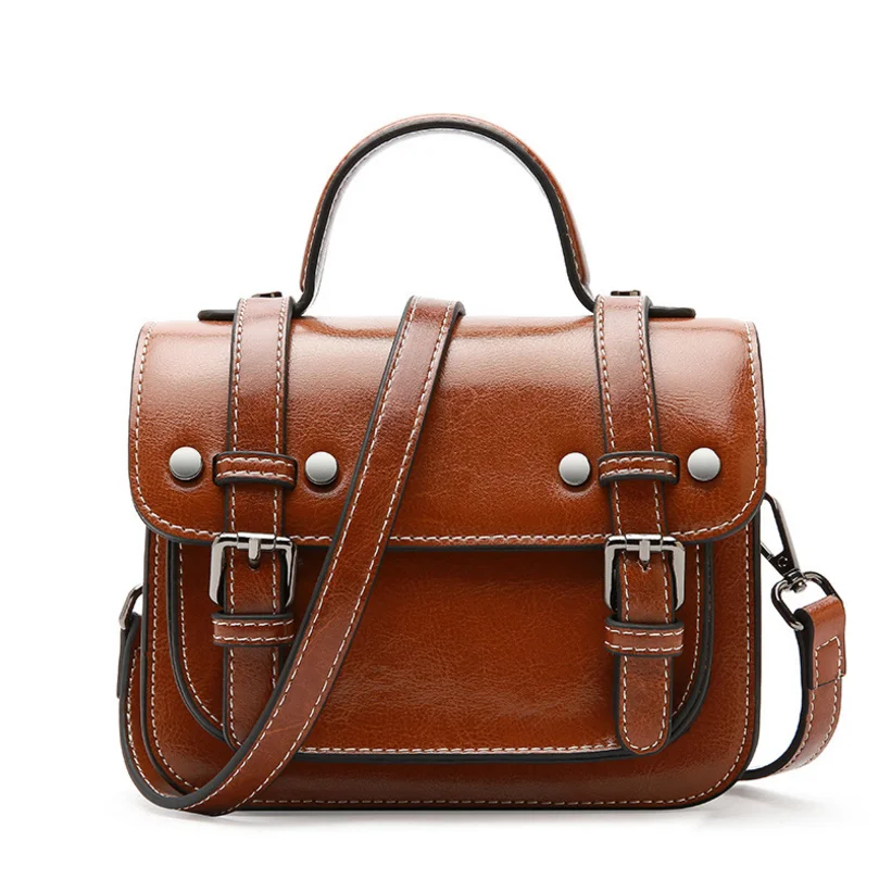 

Ladies Genuine Leather Bags Handbags Women Famous Brands Real Leather Shoulder Crossbody Bags large capacity QSL061208