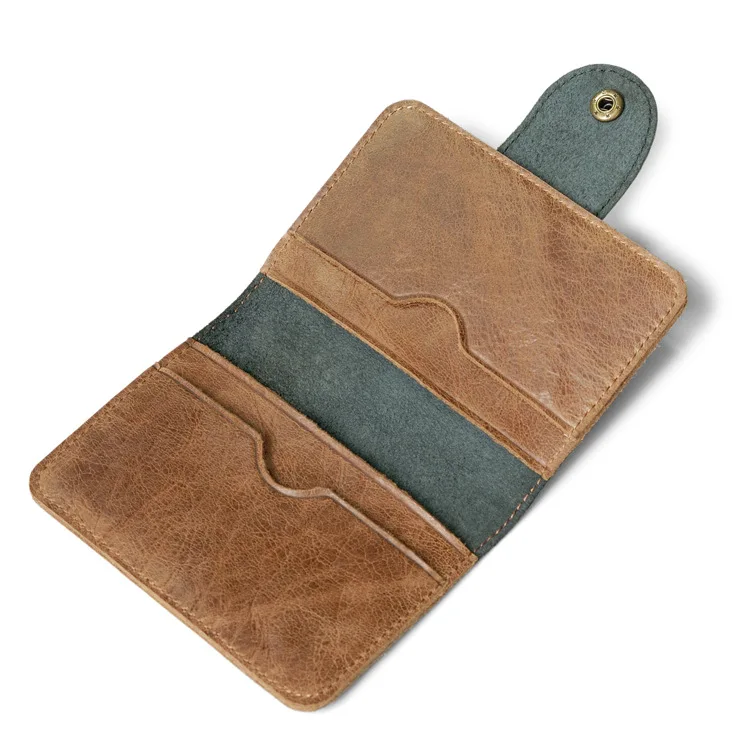 Ретро Натуральная кожа держатель для кредитных карт визитница кошелек для кредитных карт