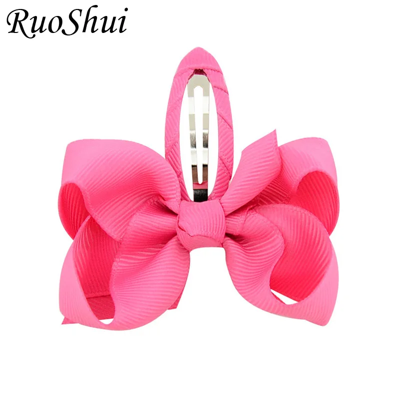 

2PC 2.75 Inch Grosgrain Ribbon Hair Accessories for Girls Kids Children Hair Bow with Clip Boutique Handmade Hairpins Barrettes