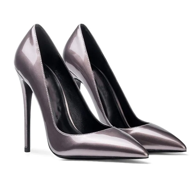 KEAIQIANJIN Sexy Women's High Heels Shoes Wedding Pumps Plus Size 43 44 45 Party Patent Leather Flock High Heels Shoes Pointed KEAIQIANJIN Sexy Women's High Heels Shoes Wedding Pumps Plus Size 43 44 45 Party Patent Leather Flock High Heels Shoes Pointed