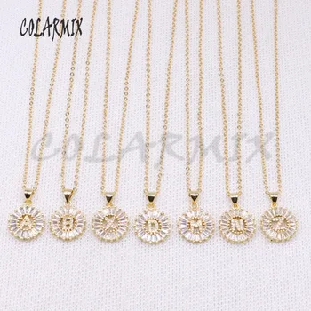 

Wholesale 12 Pcs jewelry pendant necklace A-Z letter Named necklace metal chain pendant necklace jewelry gift 4169