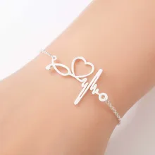 Hfarich, новинка, сердцебиение, браслеты с подвесками, браслеты для женщин, ювелирное изделие, романтичный браслет, подарок подруге на день рождения, bijoux femme