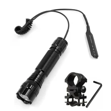 501B Cree XM-L2 U3 светодиодный охоты фонарь на природе света Lanterna+ дистанционный переключатель+ кольцо кронштейн
