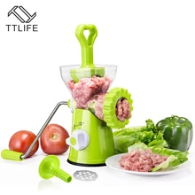 TTLIFE Многофункциональный ручной шлифовальный аппарат для мяса мясорубки 3-в-1 колбасная машина лапшерезка измельчитель овощей Кухня инструмент