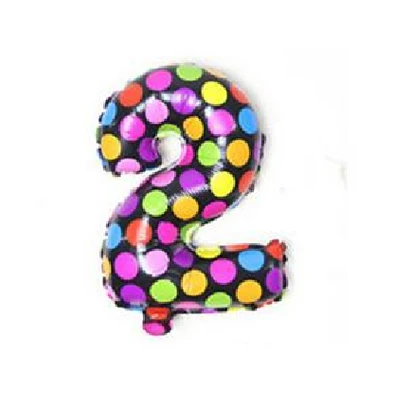 16 дюймов 40 см металлические цветные фольга точки майлар гелиевые шары для дня рождения свадебные вечерние украшения - Цвет: 2