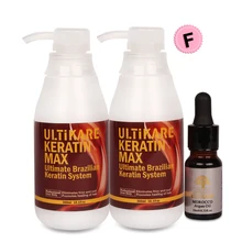Without Formalin Brazilian Keratin Hair Treatment 2pcs 300ml Straighten Smoothy Hair+Small Free 10ml Argan Oil For Hair Repair Without Formalin Brazilian Keratin Hair Treatment 2pcs 300ml Straighten Smoothy Hair+Small Free 10ml Argan Oil For Hair Repair