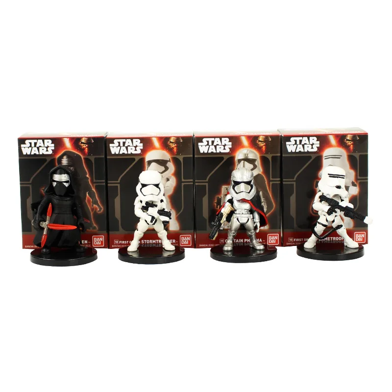 

4pcs/lot Star Wars Figure Toy Darth Vader Flametrooper Force Awaken Model Dolls Gift for Children