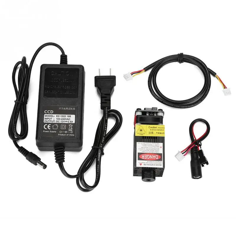 

CN Plug 100-240V 2.5W 445nm Blue Module with Heatsink for DIY Engraver Machine Tools Part Hot
