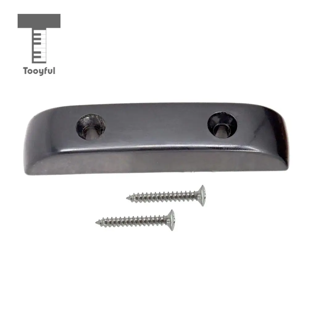 Tooyful Metal Bass Thumb Rest Tug Bar Finger Rest Pull for Bass Guitar Parts Accessories