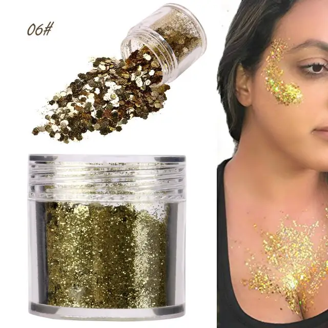 Buy 12 Colors body glitter powder Shimmer Loose Sequins Powder Face Body