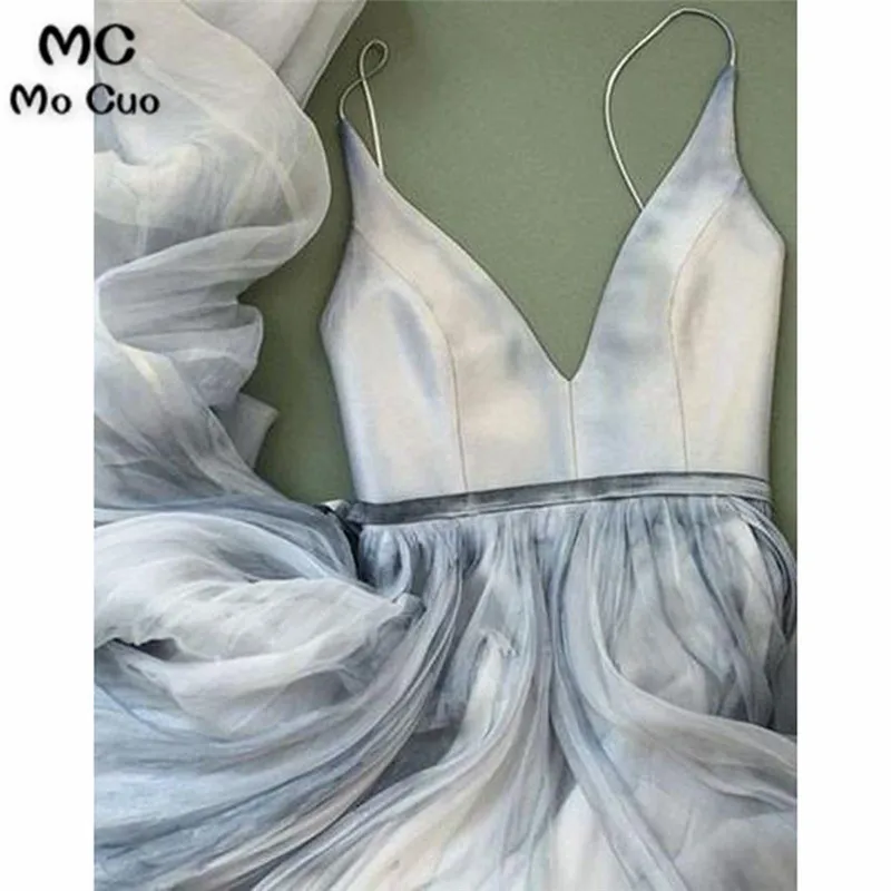 Spaghetti Straps V-neck Prom Dress,Long Backless Senior Prom Dress,Formal Women Dresses4