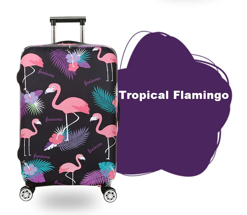 TRIPNUO толстый Дорожный Чехол для чемодана с большими цветами, защитный чехол для багажника, подходит для чемодана 19 ''-32''
