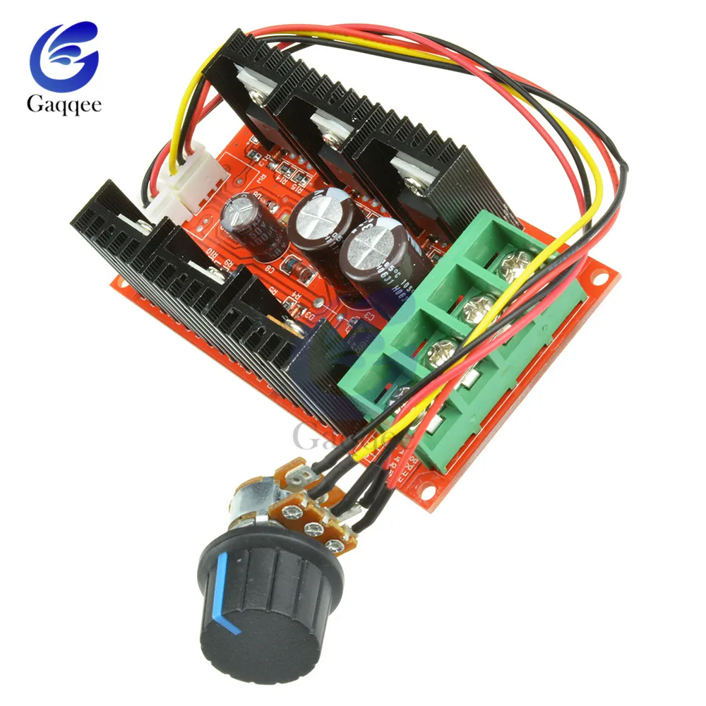 12 V 24 V 48 V 200 HZ 2000 W MAX 10 V-50 V 40A DC контроль скорости двигателя PWM HHO RC регулятор скорости двигателя с удлинителем