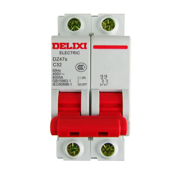 DZ47s-2P/32A выключатель тока с защитой от перегрузки по току и утечки, выключатель