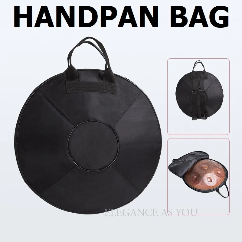 Защитный чехол для барабана HandPan, черный Диаметр 60 см, уплотненный чехол на плечо