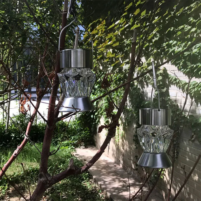 Solar Lamps Solar Powered Diamond Chandelier Light Waterproof Portable Landscape Camping Hanging Energy Saving Lamp Solar Lamps Solar Powered Diamond Chandelier Light Waterproof Portable Landscape Camping Hanging Energy Saving Lamp
