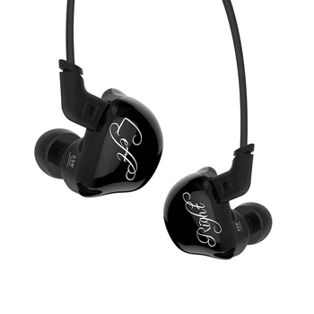 

KZ ZSR In Ear Earphone 6 Drivers Units 2BA+1DD Noise Cancelling With Mic Headset replace Cable AS10 AS16 ZSN ZS10 PRO X6 Earbuds