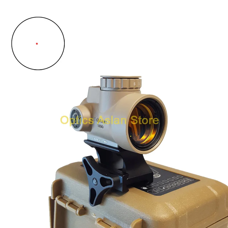 

1x25MRO Red Dot holographic Optical Sight Scope with High/ Low Picatinny Rail Mount Base for Hunting