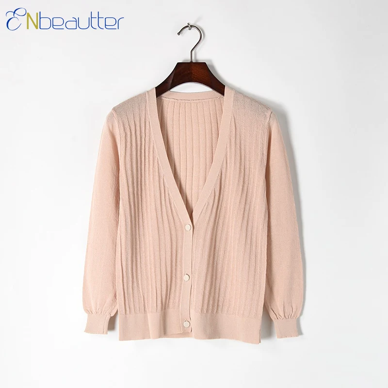 ENbeautter Knitted Cardigan Women 2017 Spring Autu...