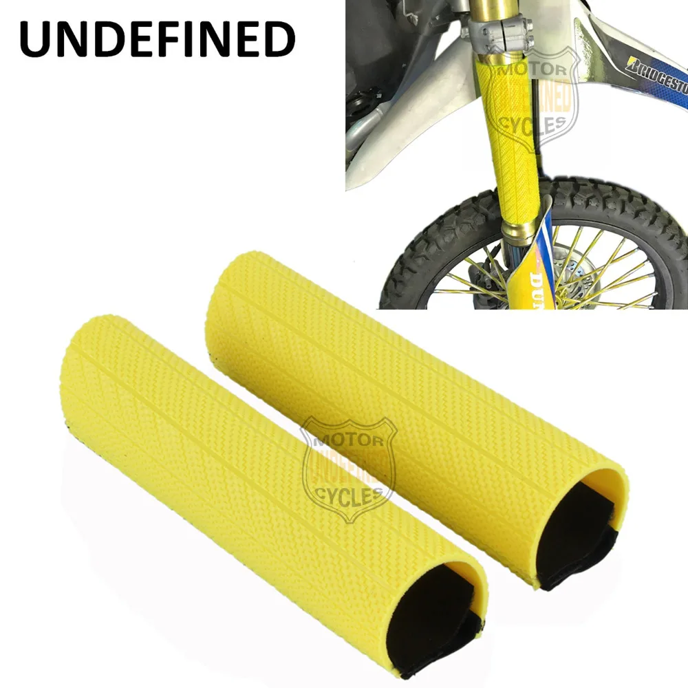 Motorbike Parts 1 Pair Universal Yellow Front Fork Protector Shock Absorber Guard For Honda