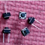 

Free shipping 1000pcsbutton switch 2 pins 6*6*5mm Micro Switch 2 PIN push button switch microswitch Tact Switch horizontal type