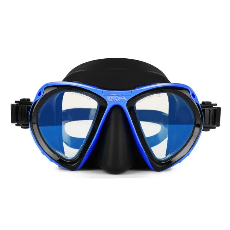 Keep Diving маска для дайвинга закаленное стекло объектив Подводное стекло es очки Подводные аксессуары для плавания оборудование 4 цвета - Цвет: Синий