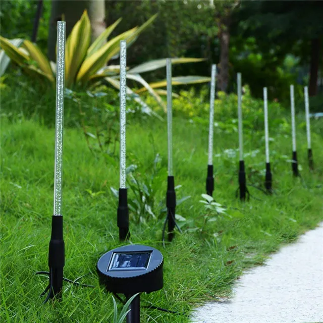 Solar Garden Light Crystal Bubble Glow