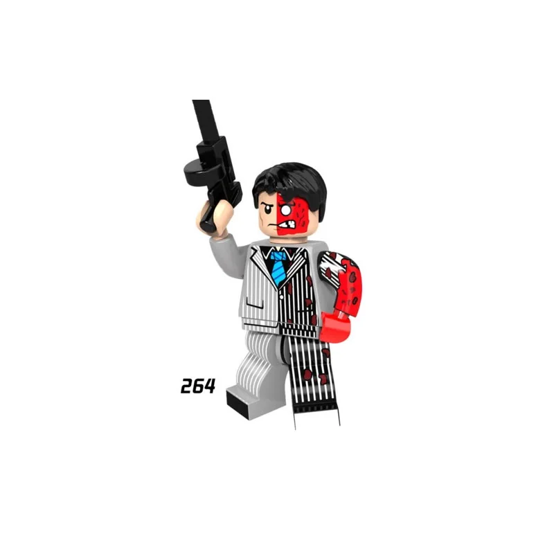

Single Sale Super Heroes Star Wars 264 Two Face Model Mini Building Blocks Figure Bricks Toy kids gift Compatible Legoed Ninjaed