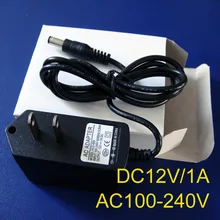 High quality AC100-240V to DC12V 1A 12W Converter Adapter Switching Power Supply Charger For LED Strips free shipping 1pcs/lot