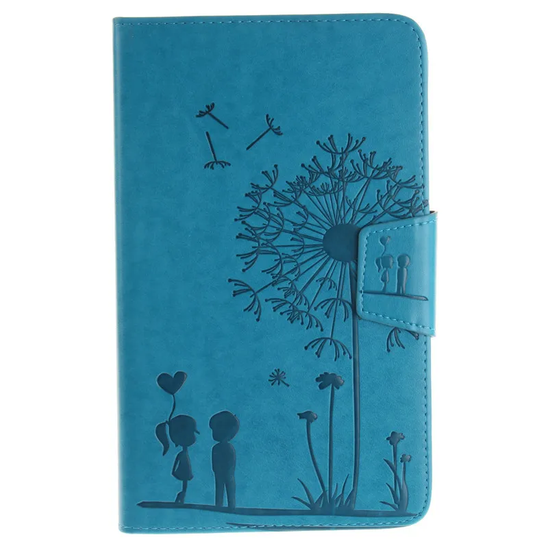 Lovers Dandelion For Samsung Galaxy Tab A 7.0 Case T377 SM-T377 Tablet Cover PU Leather +Soft TPU Flip Wallet Stand Embossing  (1)