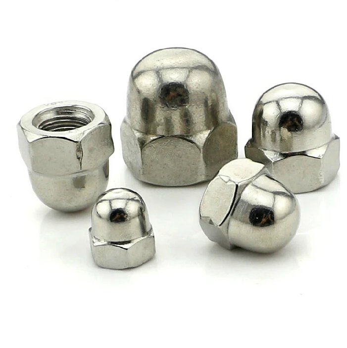 M5 SS304 Stainless Steel decorative Cap Nuts 50pcs/lot hardware DIY