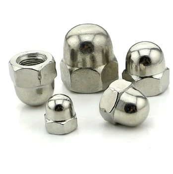 

M5 SS304 Stainless Steel decorative Cap Nuts 50pcs/lot hardware DIY accessories