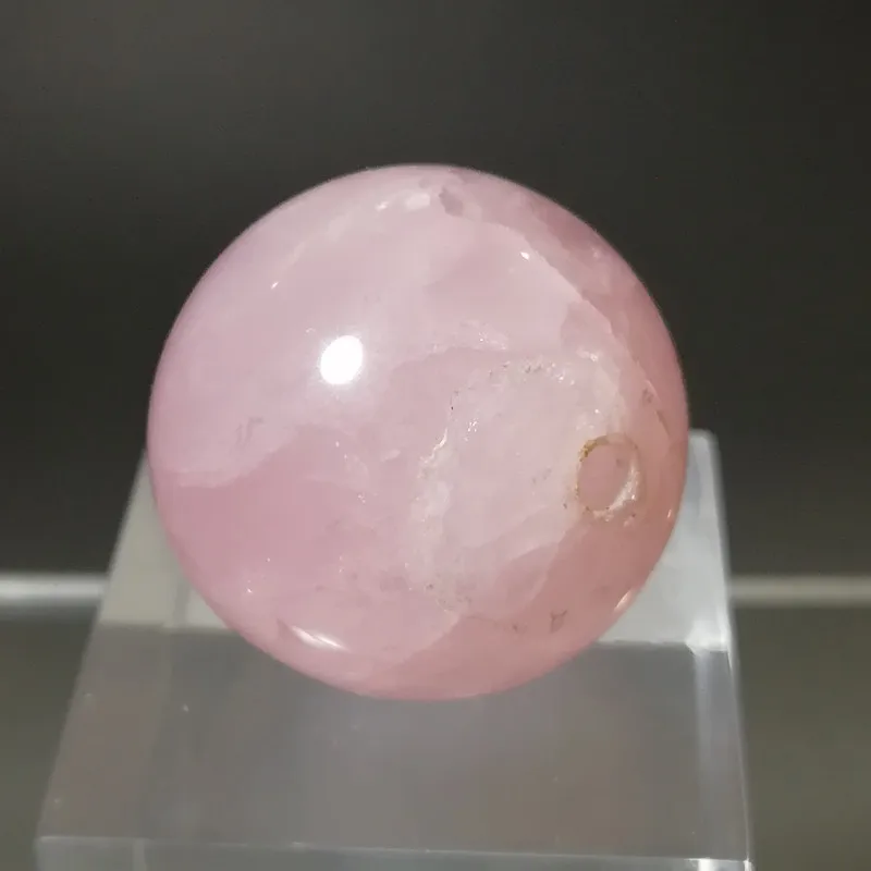 28mm Natural pink crystal beads